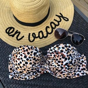 Victoria’s Secret Cheetah Bandeau Bikini Top
